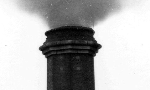 Pre-1920 East chimney oversailing detail