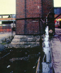 West chimney base -s
