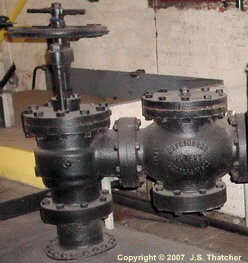 Lancashire boiler steam valve -s
