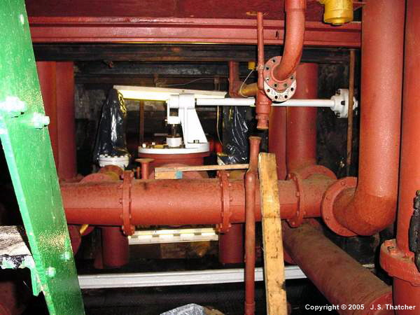 North winder steam throttle valve and emergency dump valves.