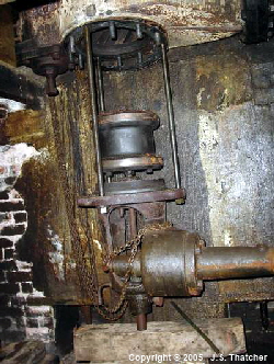 South winder RH rear exhaust valve lowered from the chambe